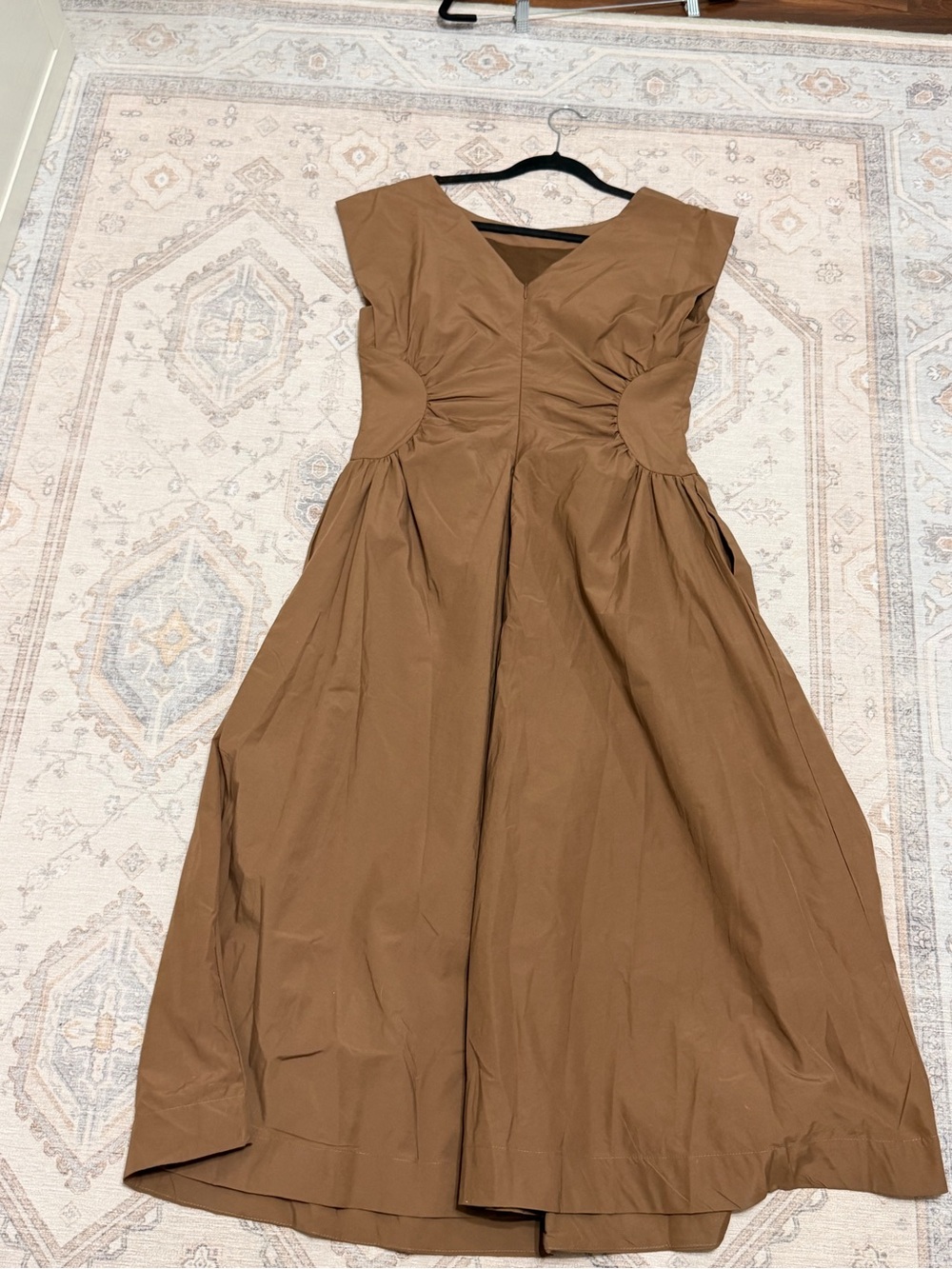 Heyson Women's Brown Cutout Waist A-Line Dress - Picture 3 of 5